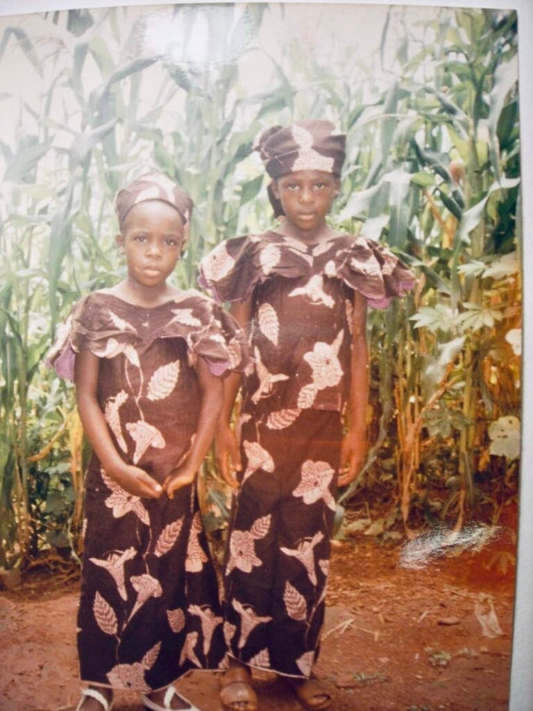 Miriam and Emilly in Mankah, Foumban, Cameroon